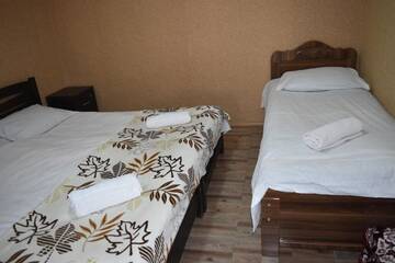 Фото номера Трехместный номер с ванной Гостевой дом Traveler Kazbegi Guesthouse г. Степанцминда 5