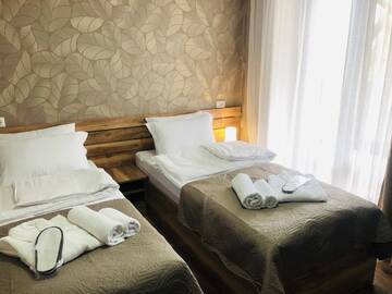 Фото номера Двухместный номер с 2 отдельными кроватями Отель Paradise Kazbegi г. Степанцминда 7