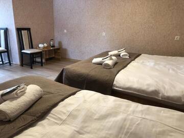 Фото номера Трехместный номер с собственной ванной комнатой Отель Wander Kazbegi Hotel г. Степанцминда 9